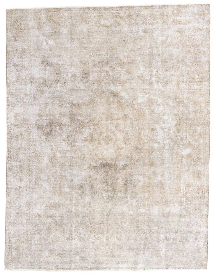Detail image of 7' 7 x 11' Hand Knotted Ultra Vintage Persian Wool Rug