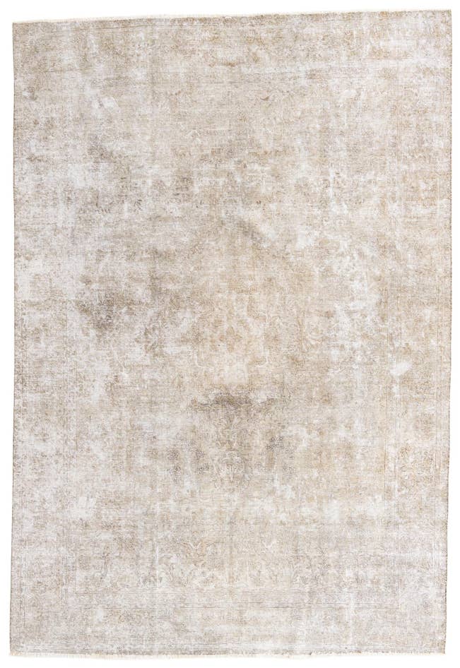 Detail image of 7' 7 x 11' Hand Knotted Ultra Vintage Persian Wool Rug