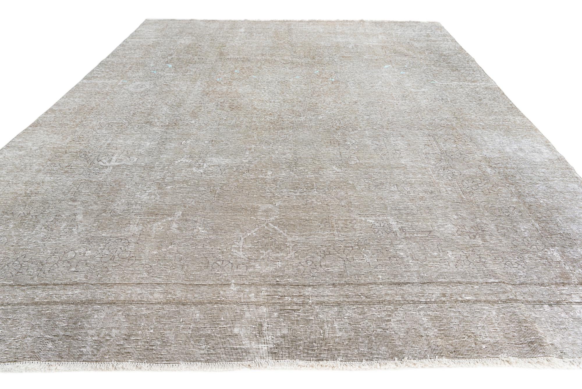 8' 8 x 11' 5 Hand Knotted Ultra Vintage Persian Wool Rug