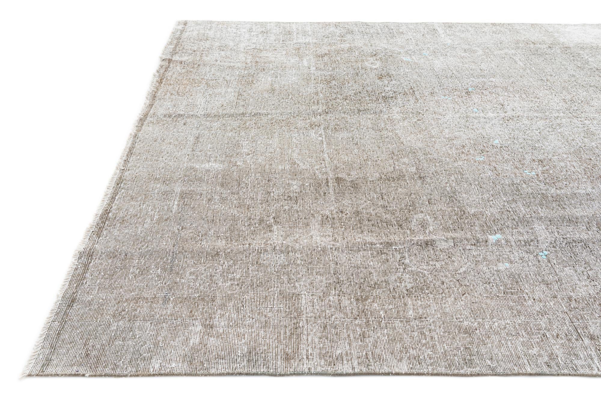 8' 8 x 11' 5 Hand Knotted Ultra Vintage Persian Wool Rug