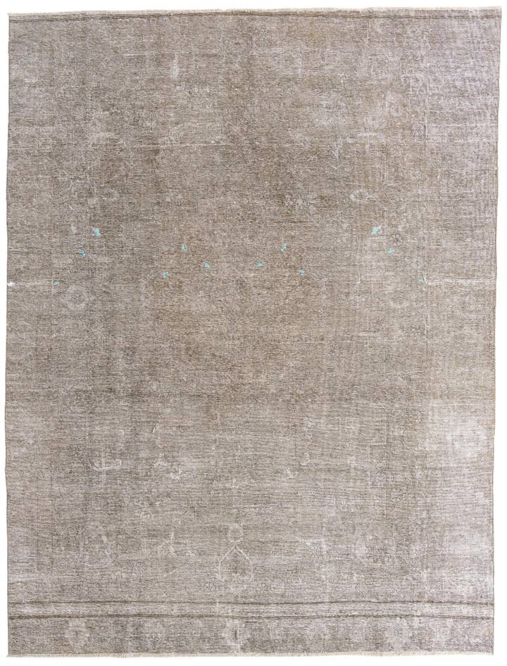 Detail image of 8' 8 x 11' 5 Hand Knotted Ultra Vintage Persian Wool Rug