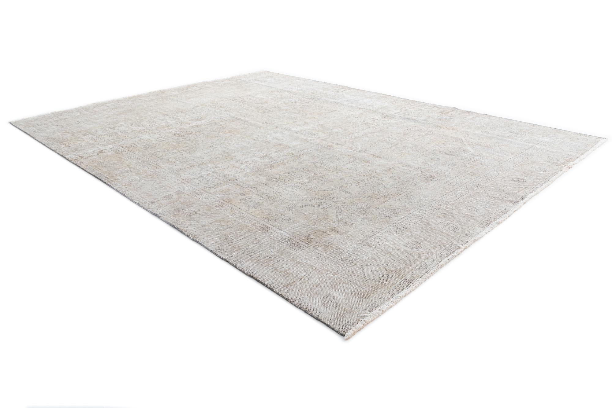 9' 4 x 12' 4 Hand Knotted Ultra Vintage Persian Wool Rug