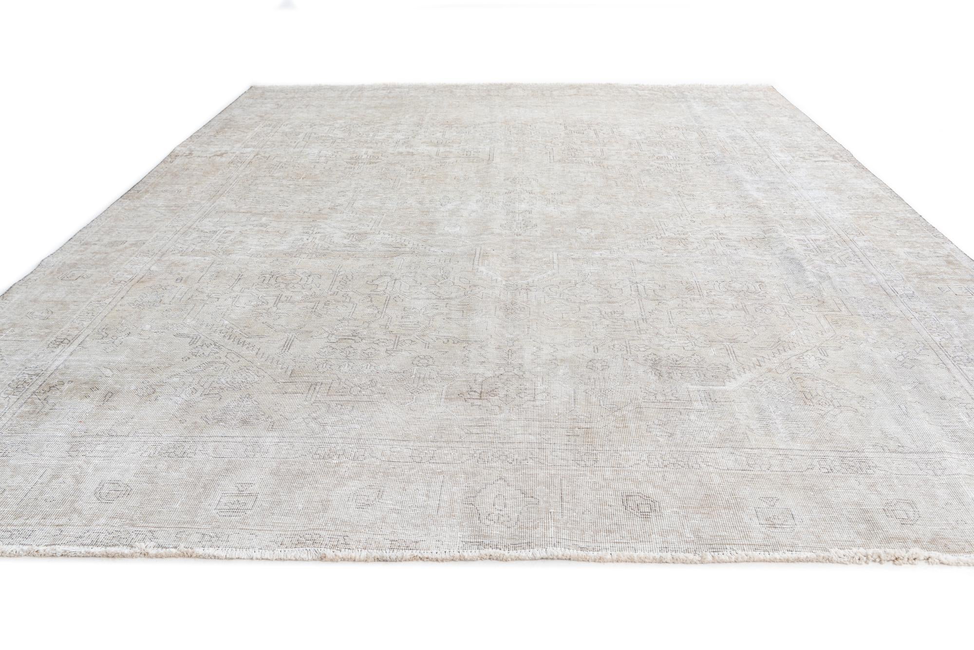 9' 4 x 12' 4 Hand Knotted Ultra Vintage Persian Wool Rug