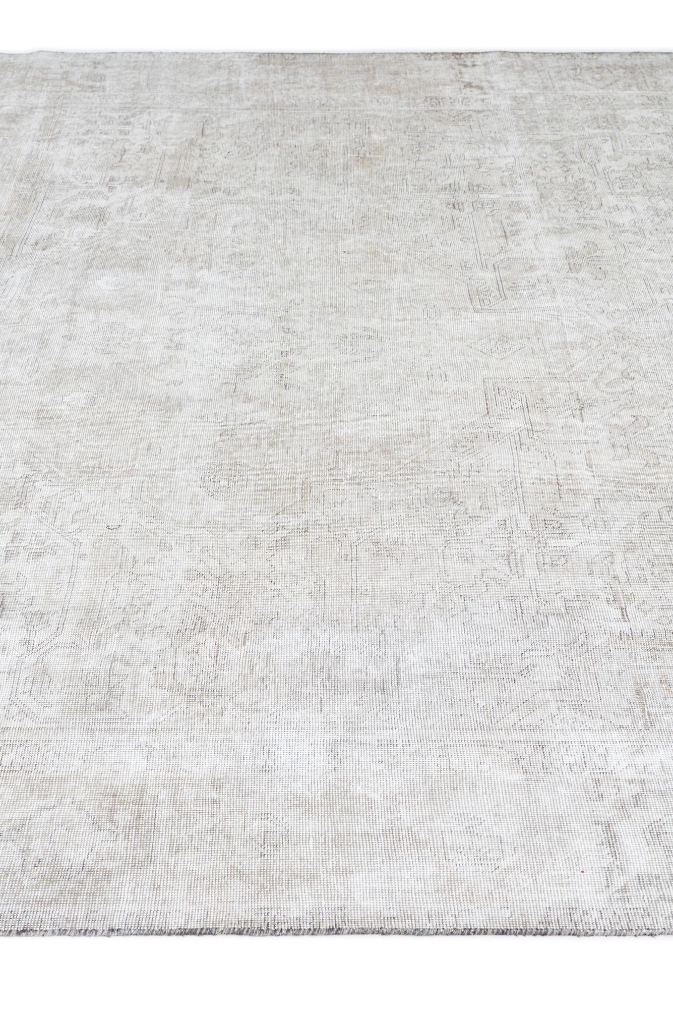 9' 4 x 12' 4 Hand Knotted Ultra Vintage Persian Wool Rug