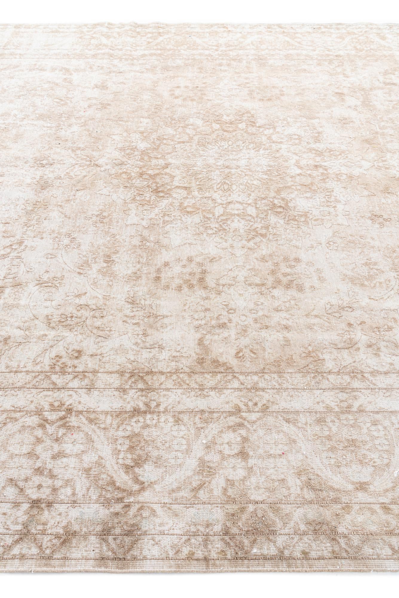 9' 8 x 12' 7 Hand Knotted Ultra Vintage Persian Wool Rug