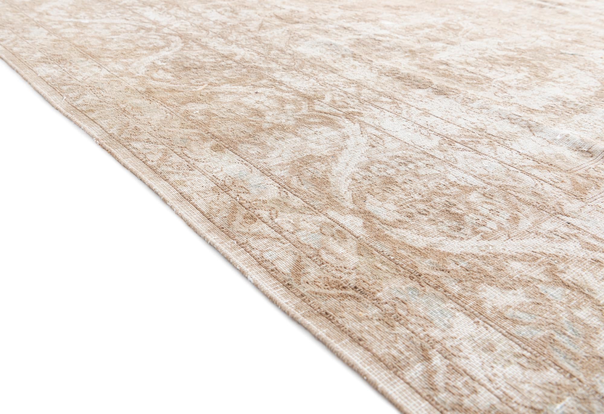 9' 8 x 12' 7 Hand Knotted Ultra Vintage Persian Wool Rug