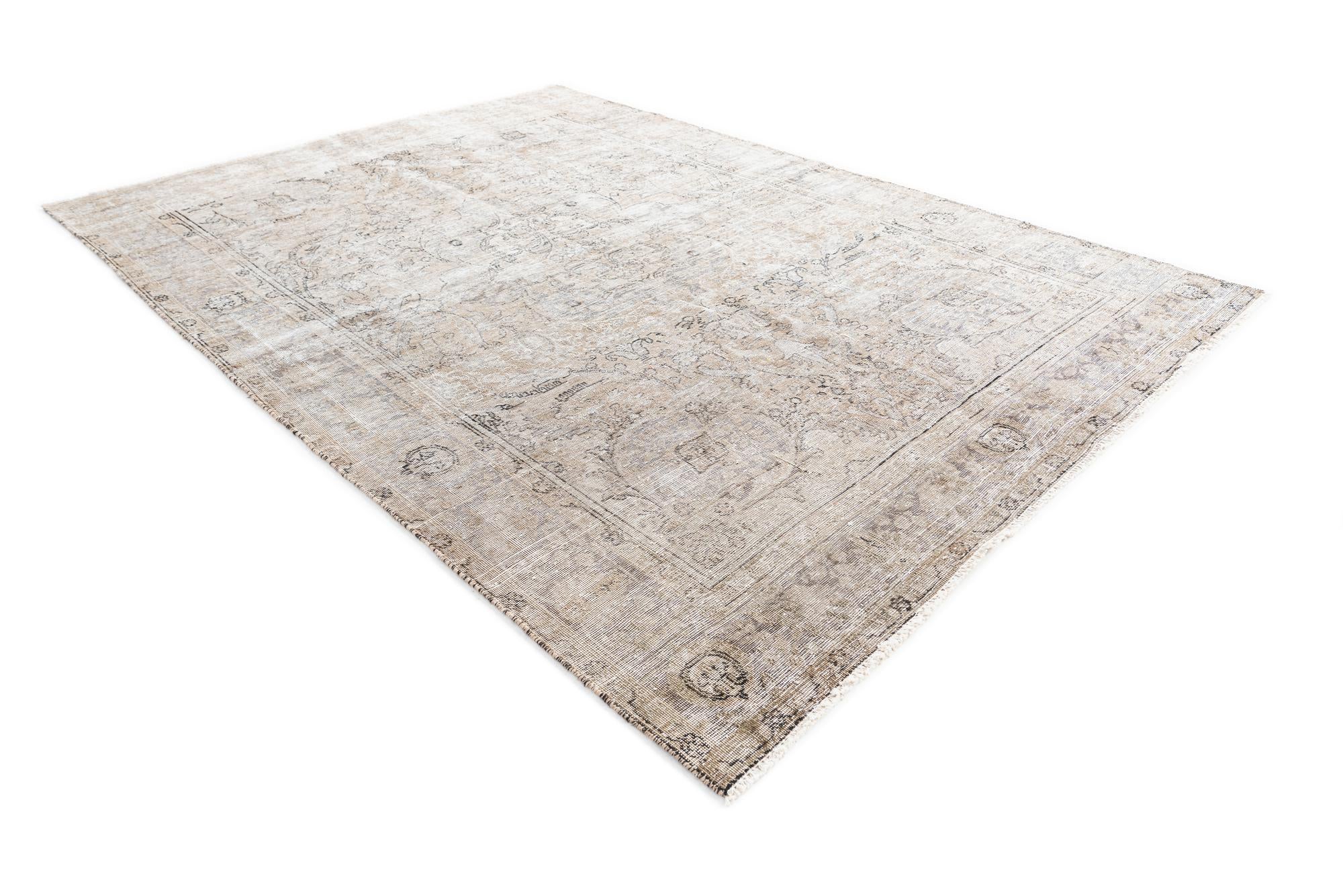 6' 5 x 9' 2 Hand Knotted Ultra Vintage Persian Wool Rug