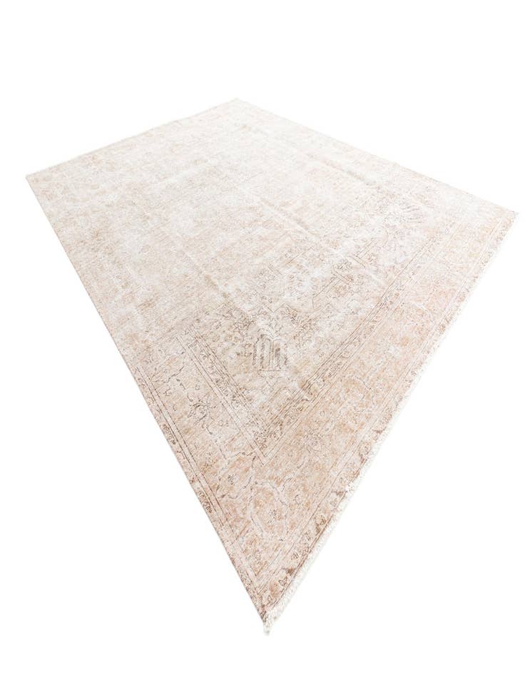 Detail image of 9' 7 x 12' 4  Hand Knotted Ultra Vintage Persian Wool Rug