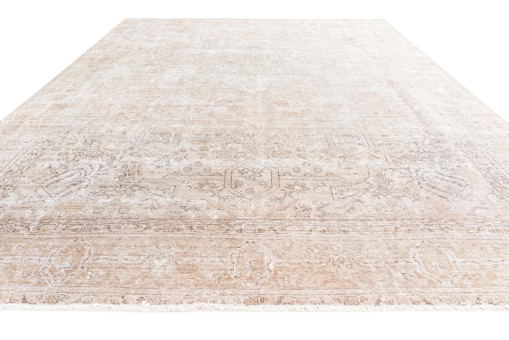 9' 7 x 12' 4 Hand Knotted Ultra Vintage Persian Wool Rug