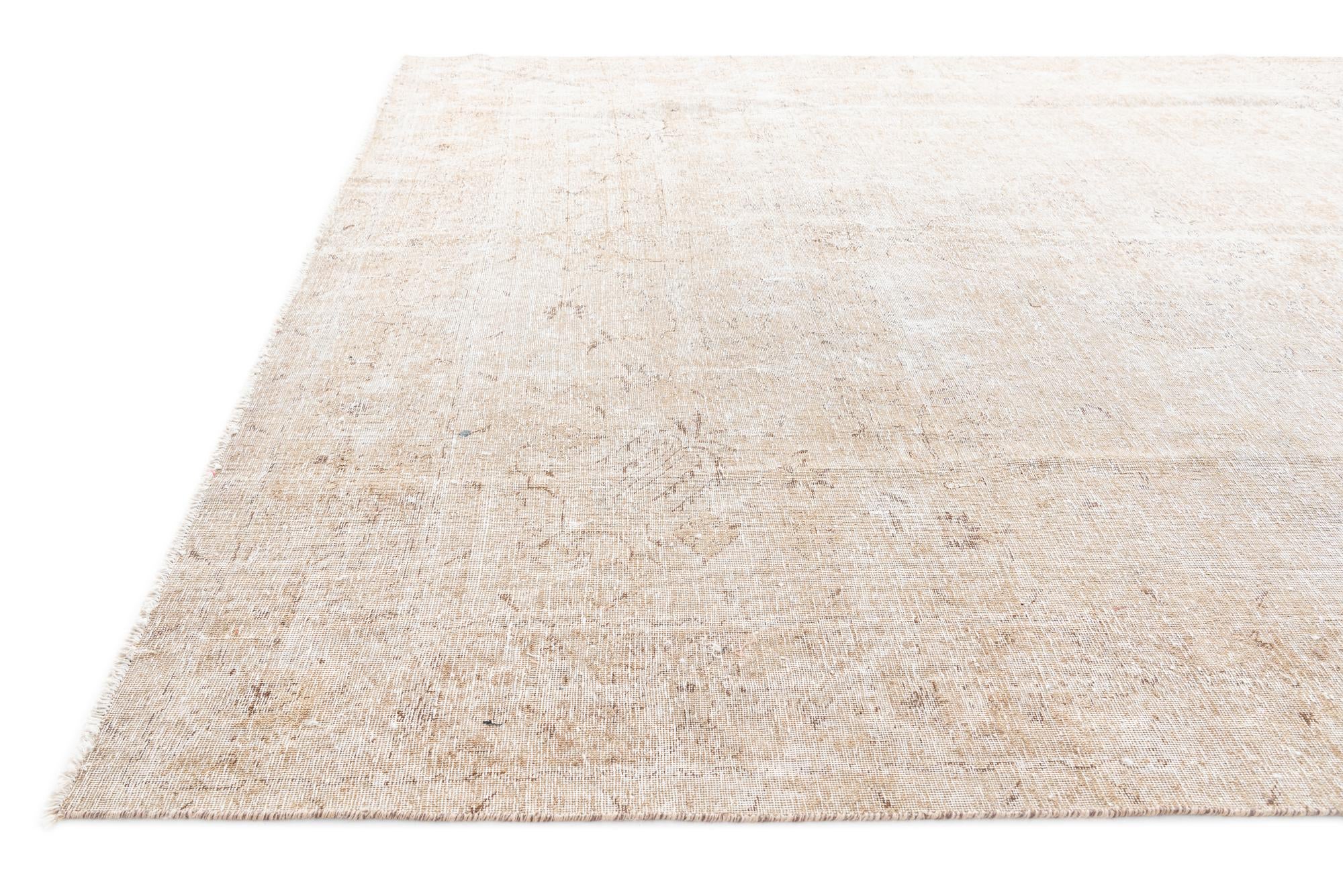 9' 7 x 12' 4 Hand Knotted Ultra Vintage Persian Wool Rug
