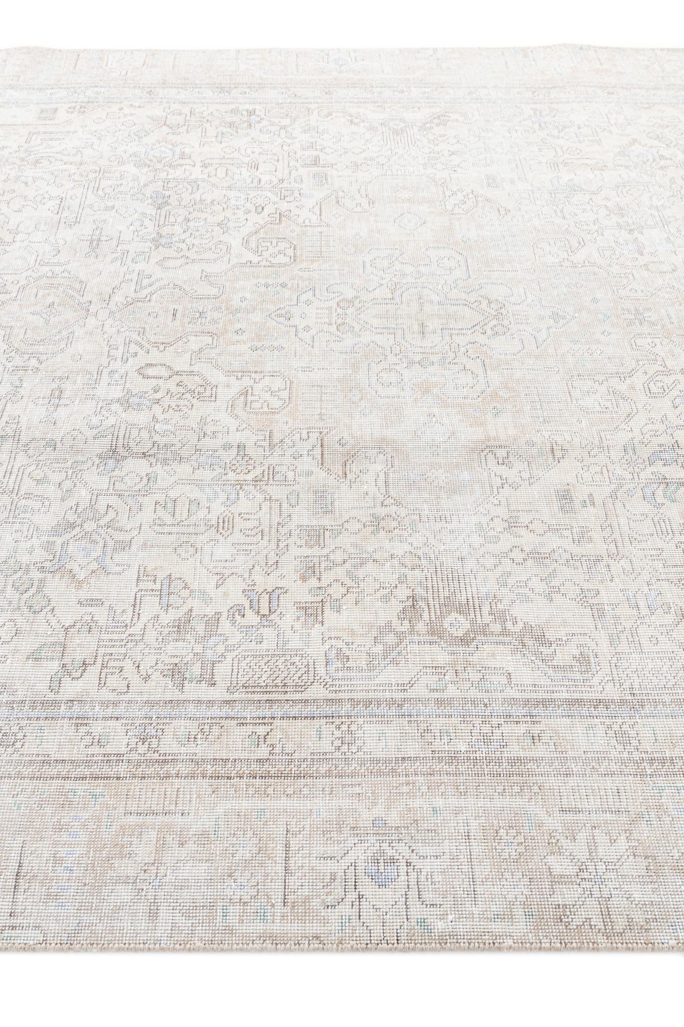 7' 4 x 10' 6 Hand Knotted Ultra Vintage Persian Wool Rug