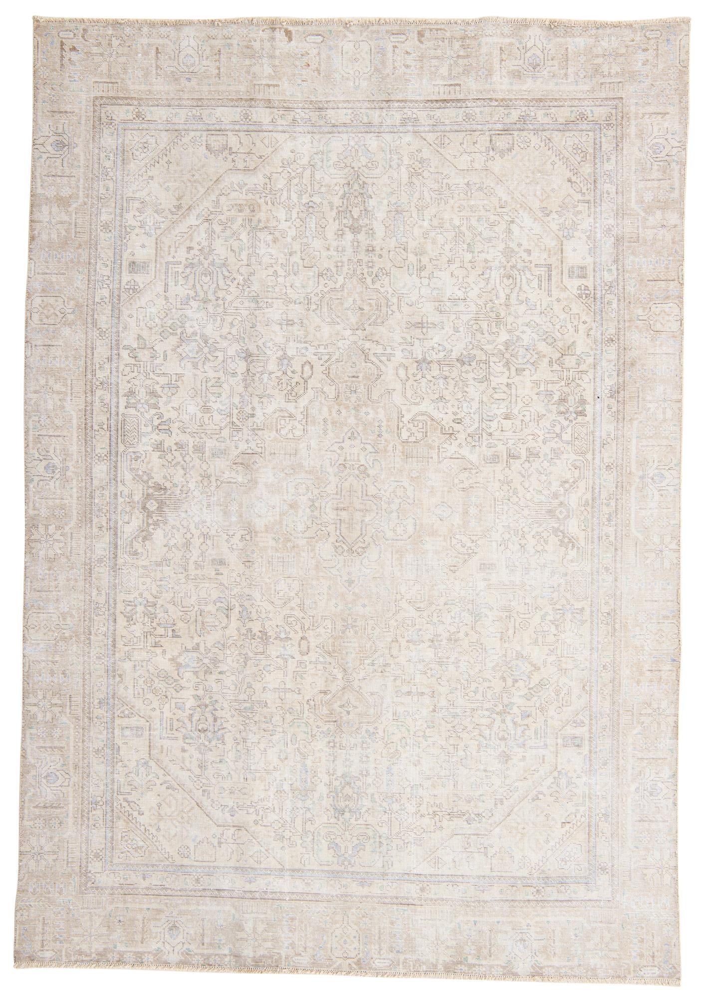 7' 4 x 10' 6 Hand Knotted Ultra Vintage Persian Wool Rug