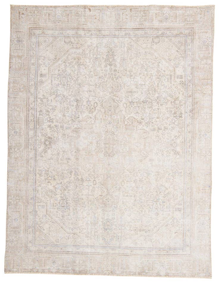 Detail image of 7' 4 x 10' 6 Hand Knotted Ultra Vintage Persian Wool Rug
