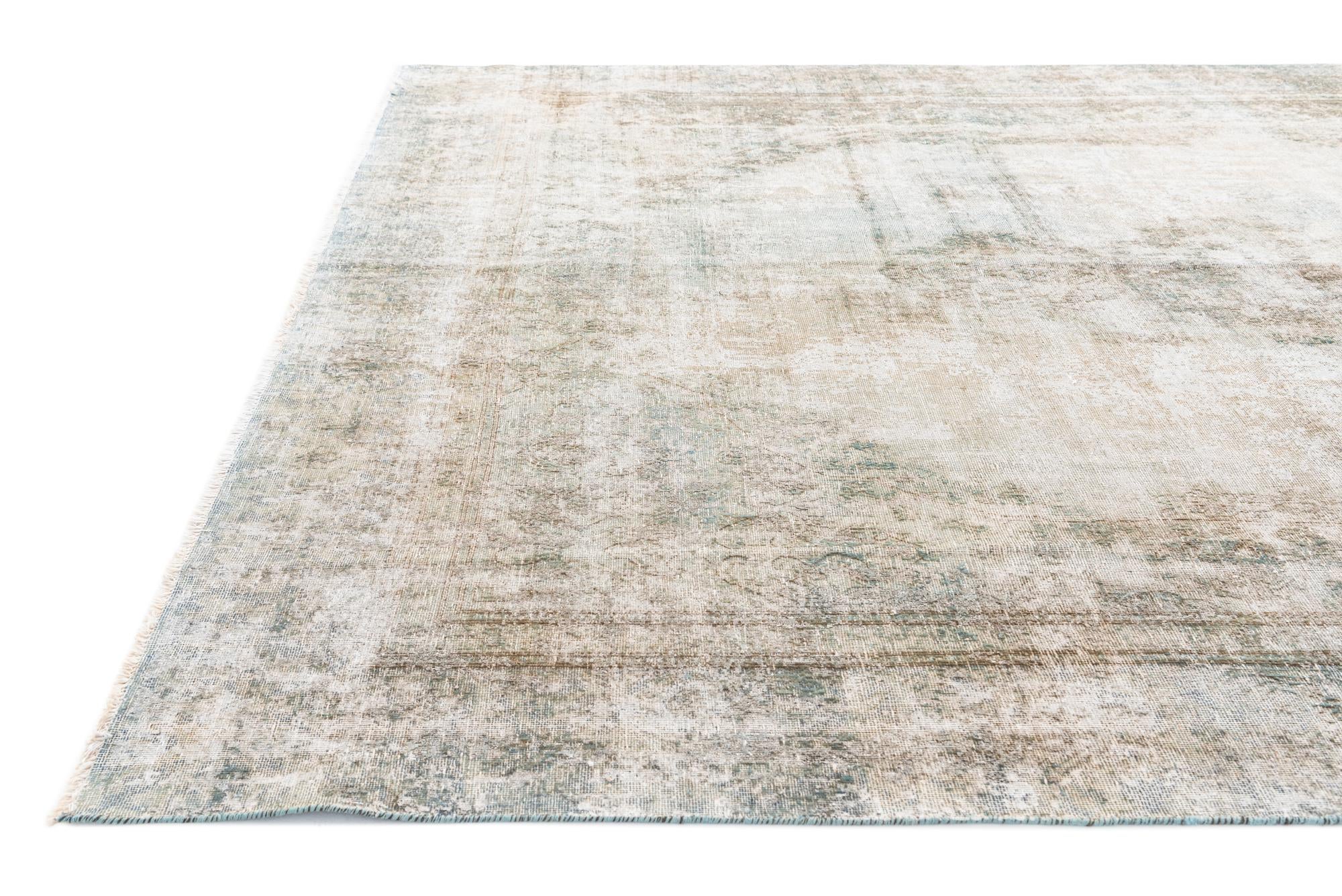 8' 6 x 12' 6 Hand Knotted Ultra Vintage Persian Wool Rug