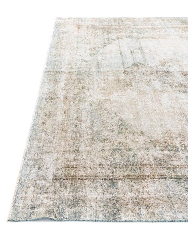 Detail image of 8' 6 x 12' 6  Hand Knotted Ultra Vintage Persian Wool Rug