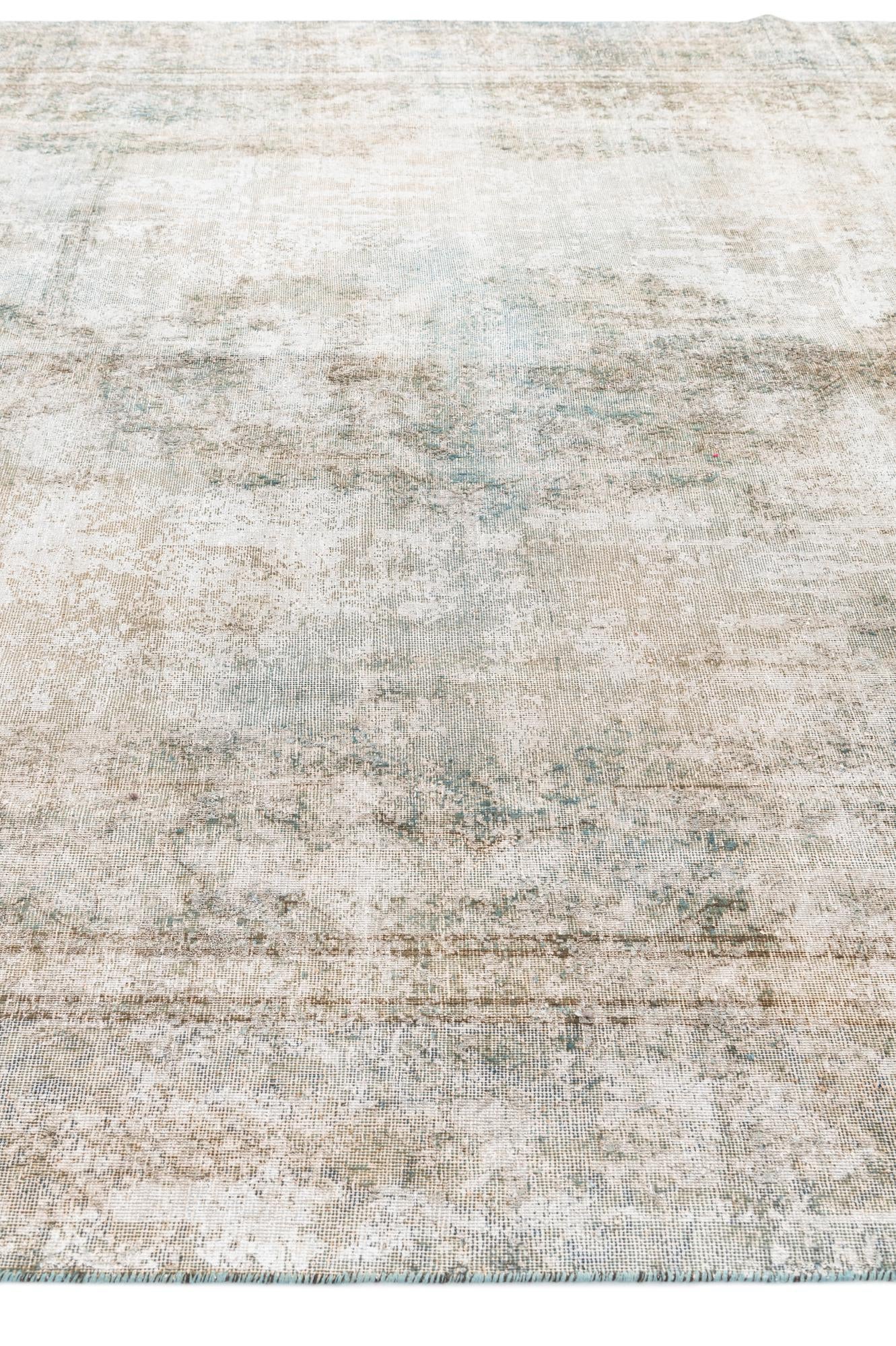 8' 6 x 12' 6 Hand Knotted Ultra Vintage Persian Wool Rug