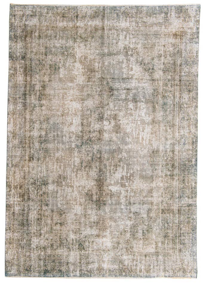 Detail image of 8' 6 x 12' 6 Hand Knotted Ultra Vintage Persian Wool Rug