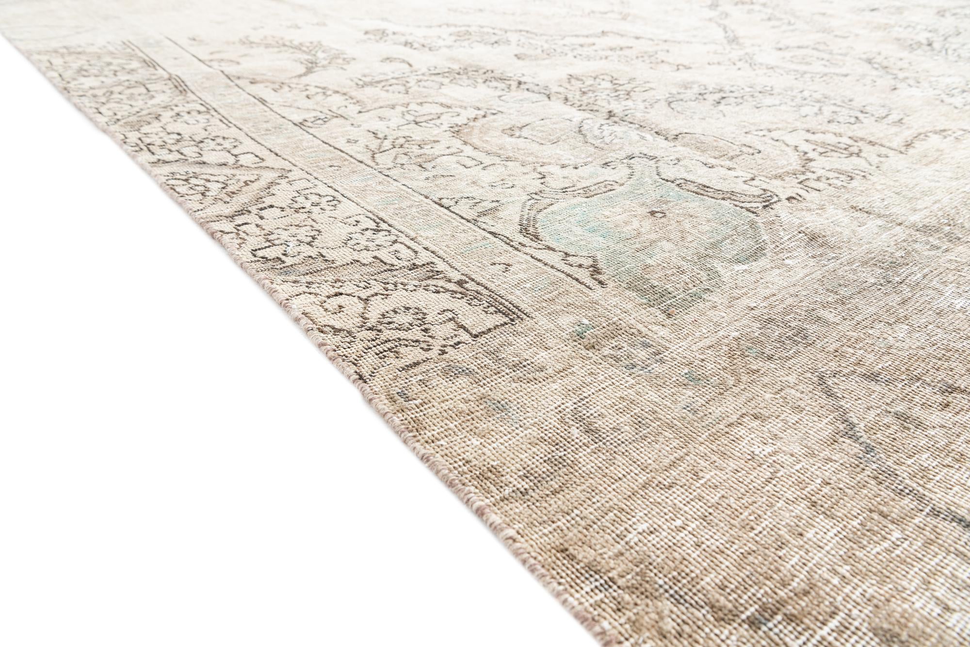 9' x 12' 2 Hand Knotted Ultra Vintage Persian Wool Rug