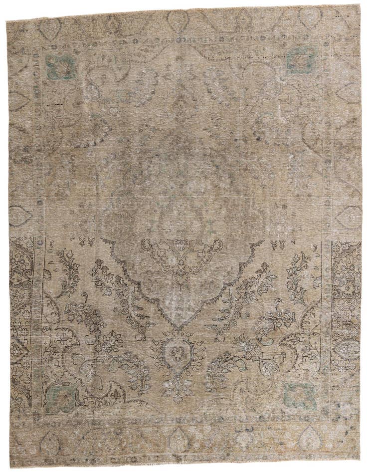 Detail image of 9' x 12' 2 Hand Knotted Ultra Vintage Persian Wool Rug