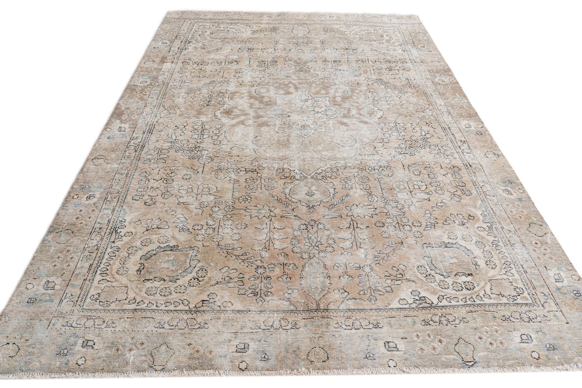 6' x 9' Hand Knotted Ultra Vintage Persian Wool Rug
