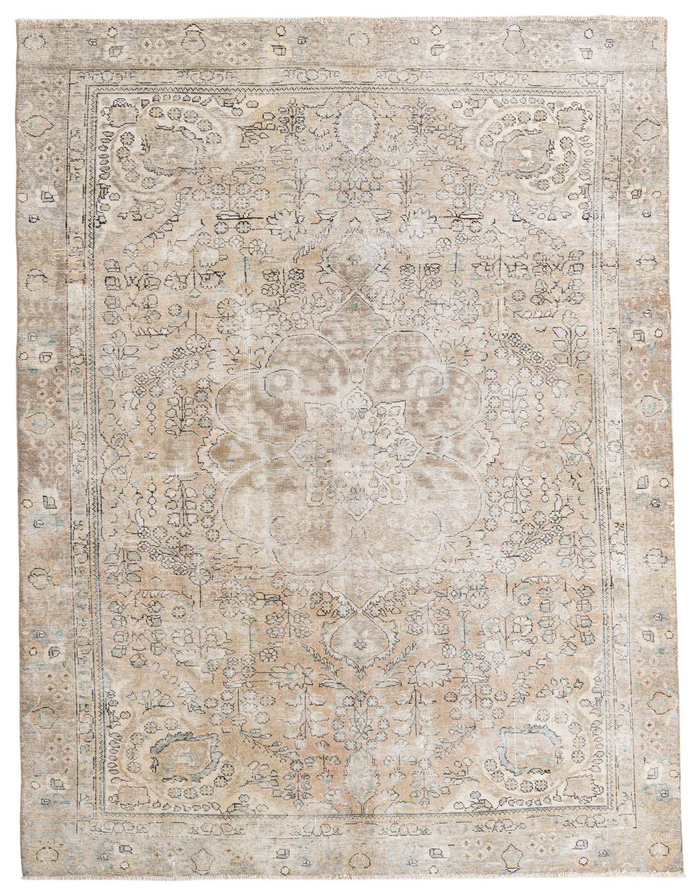 Primary image 6' x 9'  Hand Knotted Ultra Vintage Persian Wool Rug