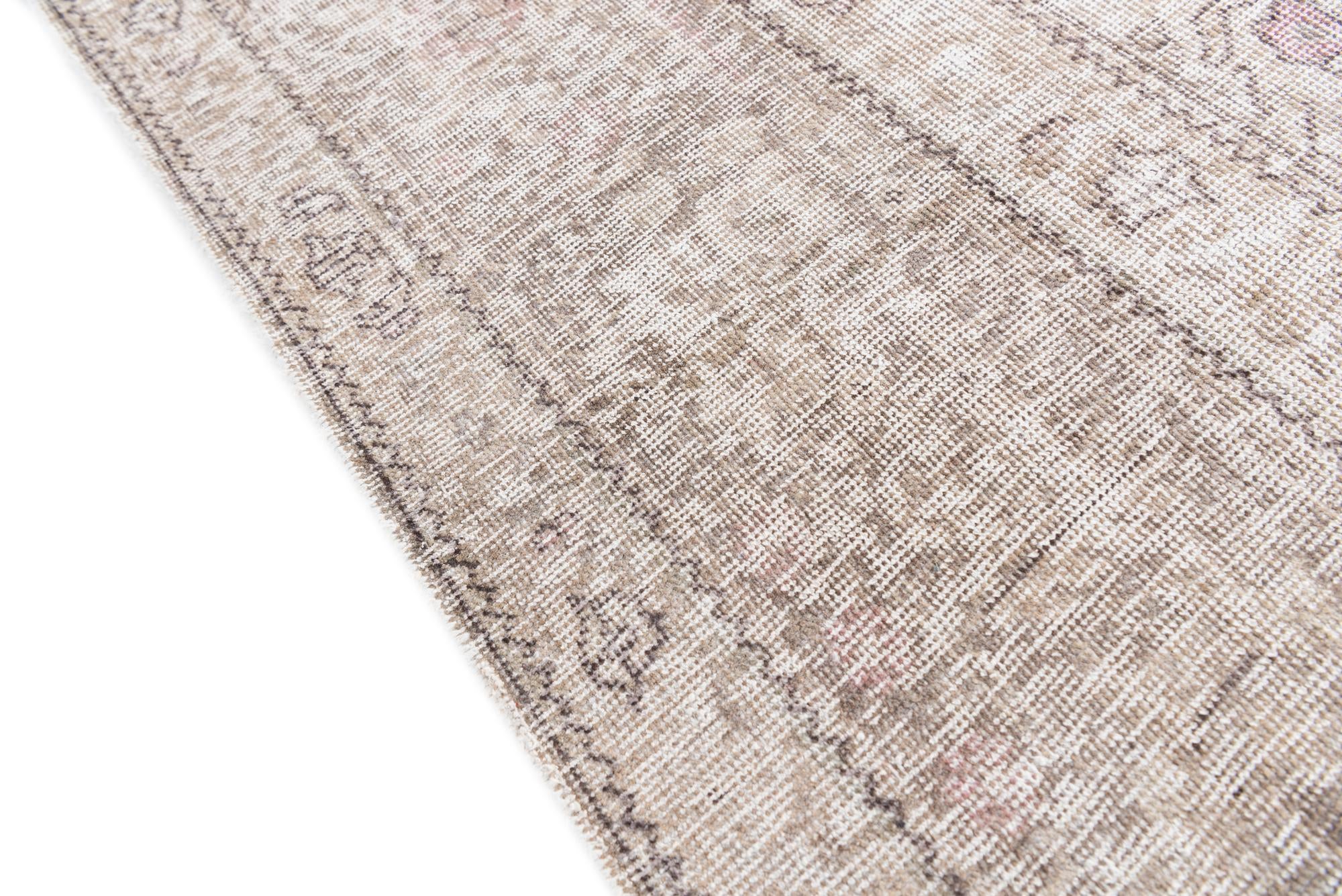 9' 9 x 12' 5 Hand Knotted Ultra Vintage Persian Wool Rug