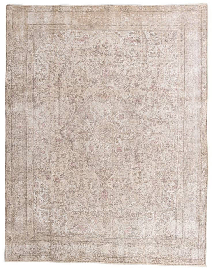 Detail image of 9' 9 x 12' 5 Hand Knotted Ultra Vintage Persian Wool Rug