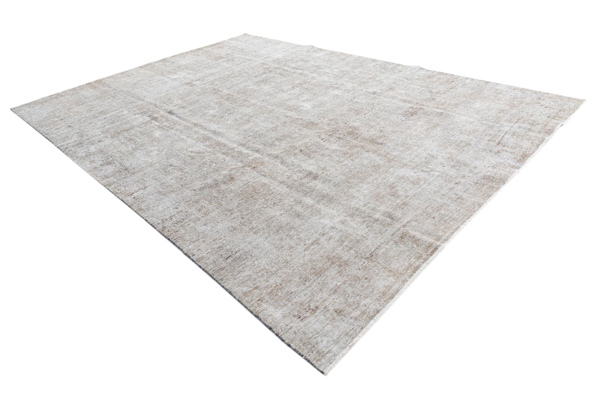 8' 7 x 12' Hand Knotted Ultra Vintage Persian Wool Rug