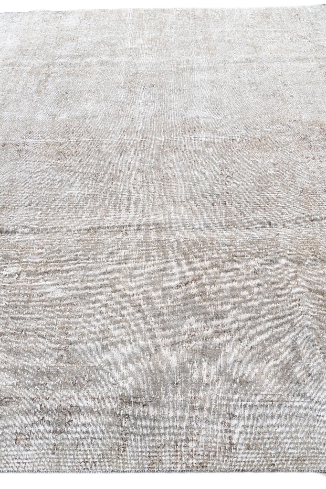 8' 7 x 12' Hand Knotted Ultra Vintage Persian Wool Rug