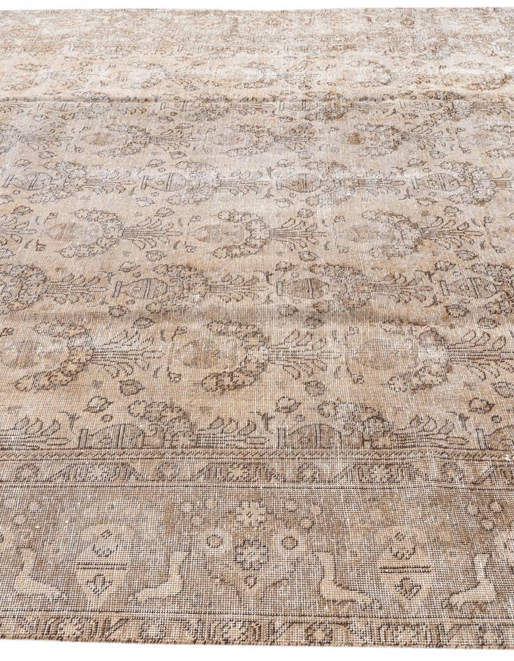 Detail image of 9' 4 x 12'  Hand Knotted Ultra Vintage Persian Wool Rug