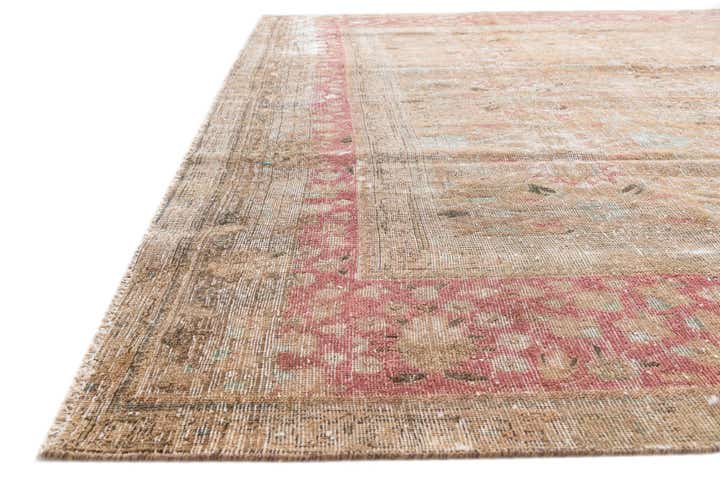 9' 5 x 12' 1 Hand Knotted Ultra Vintage Persian Wool Rug