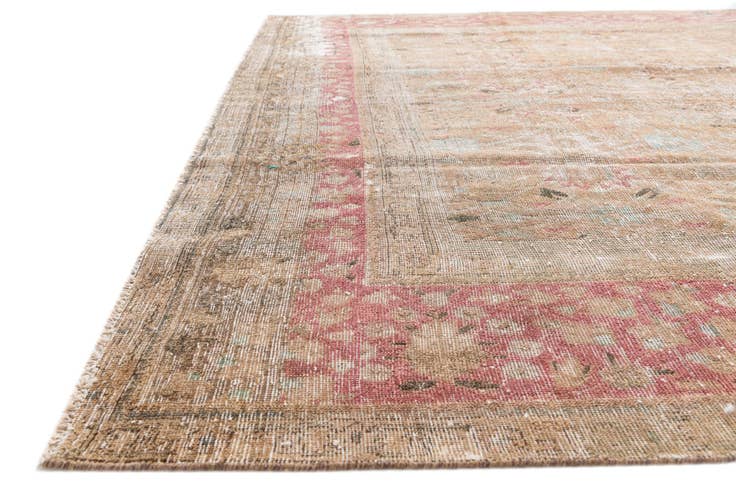 Detail image of 9' 5 x 12' 1 Hand Knotted Ultra Vintage Persian Wool Rug
