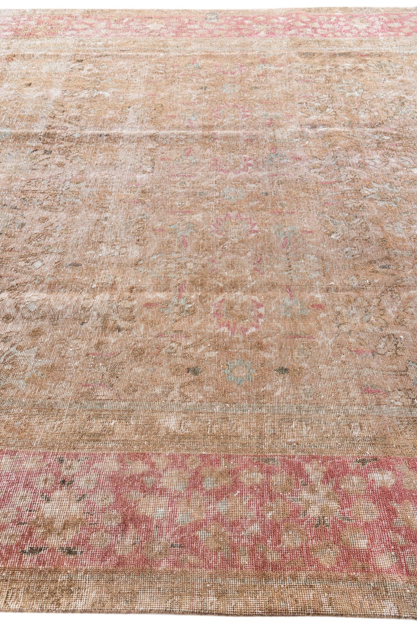 9' 5 x 12' 1 Hand Knotted Ultra Vintage Persian Wool Rug