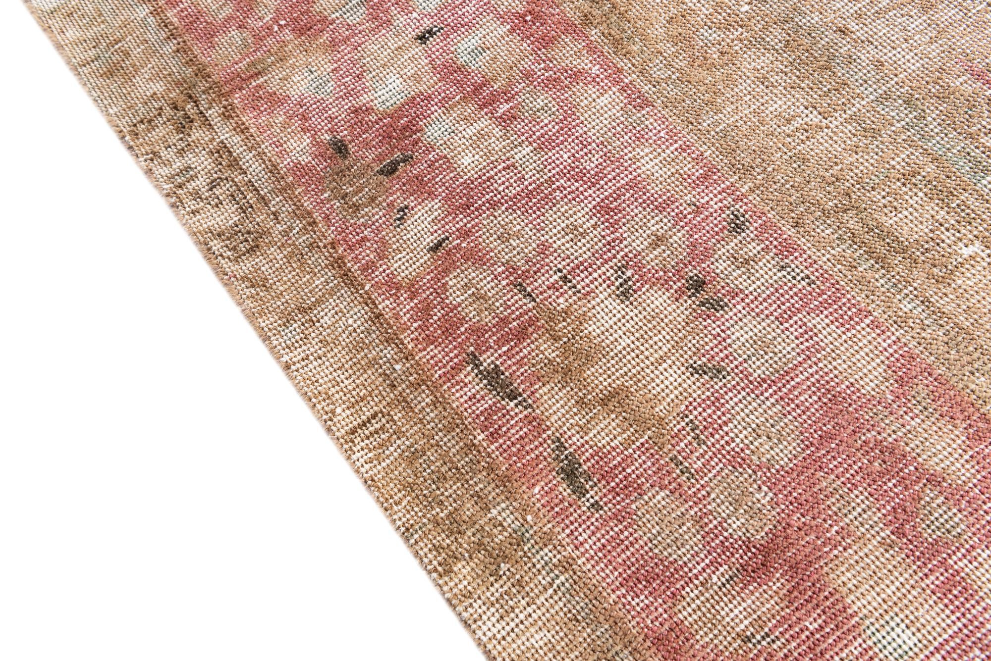 9' 5 x 12' 1 Hand Knotted Ultra Vintage Persian Wool Rug
