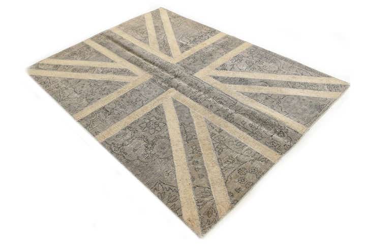5' x 6' 6 Hand Knotted Ultra Vintage Persian Wool Rug