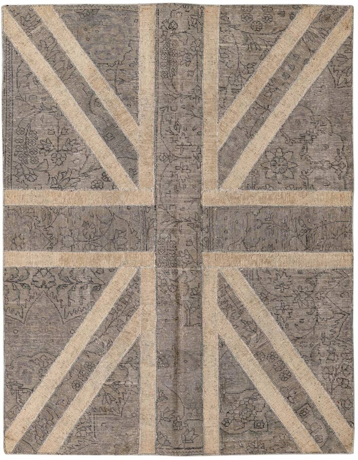 Detail image of 5' x 6' 6 Hand Knotted Ultra Vintage Persian Wool Rug