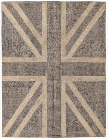 5' x 6' 6 Hand Knotted Ultra Vintage Persian Wool Rug
