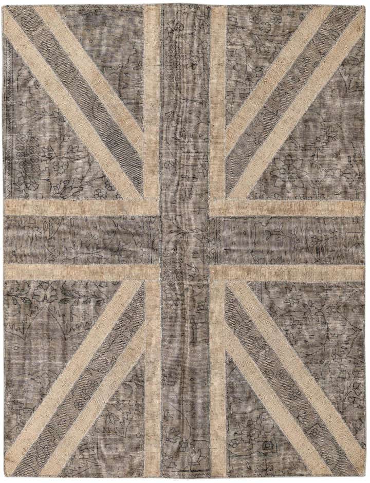 5' x 6' 6 Hand Knotted Ultra Vintage Persian Wool Rug