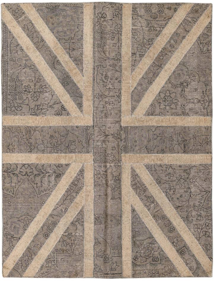 Detail image of 5' x 6' 6 Hand Knotted Ultra Vintage Persian Wool Rug