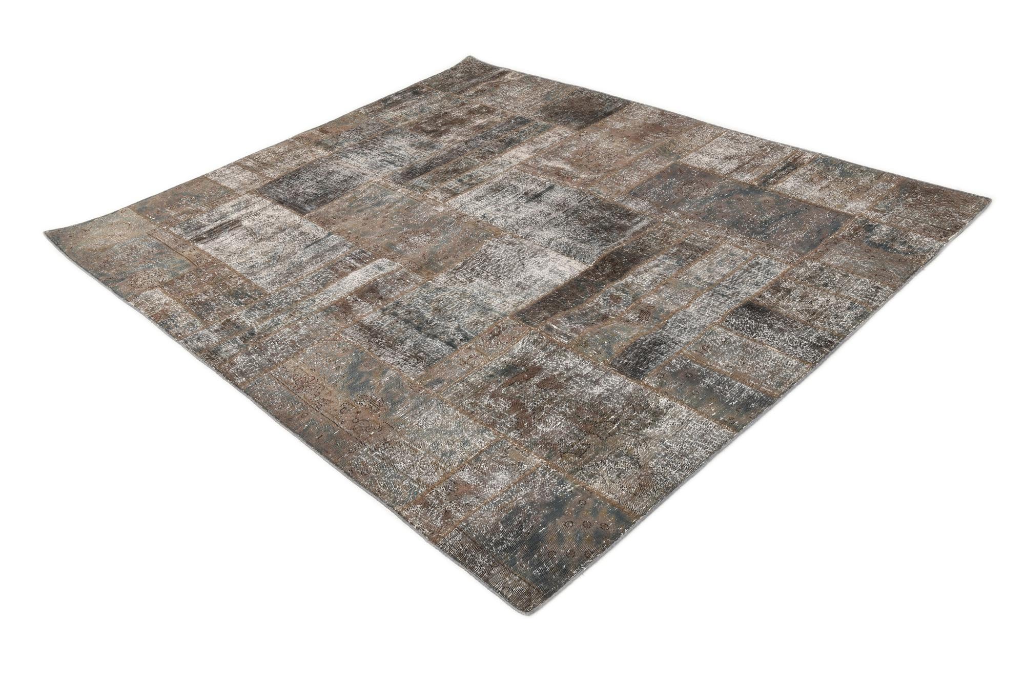 6' 9 x 8' Hand Knotted Ultra Vintage Persian Wool Rug