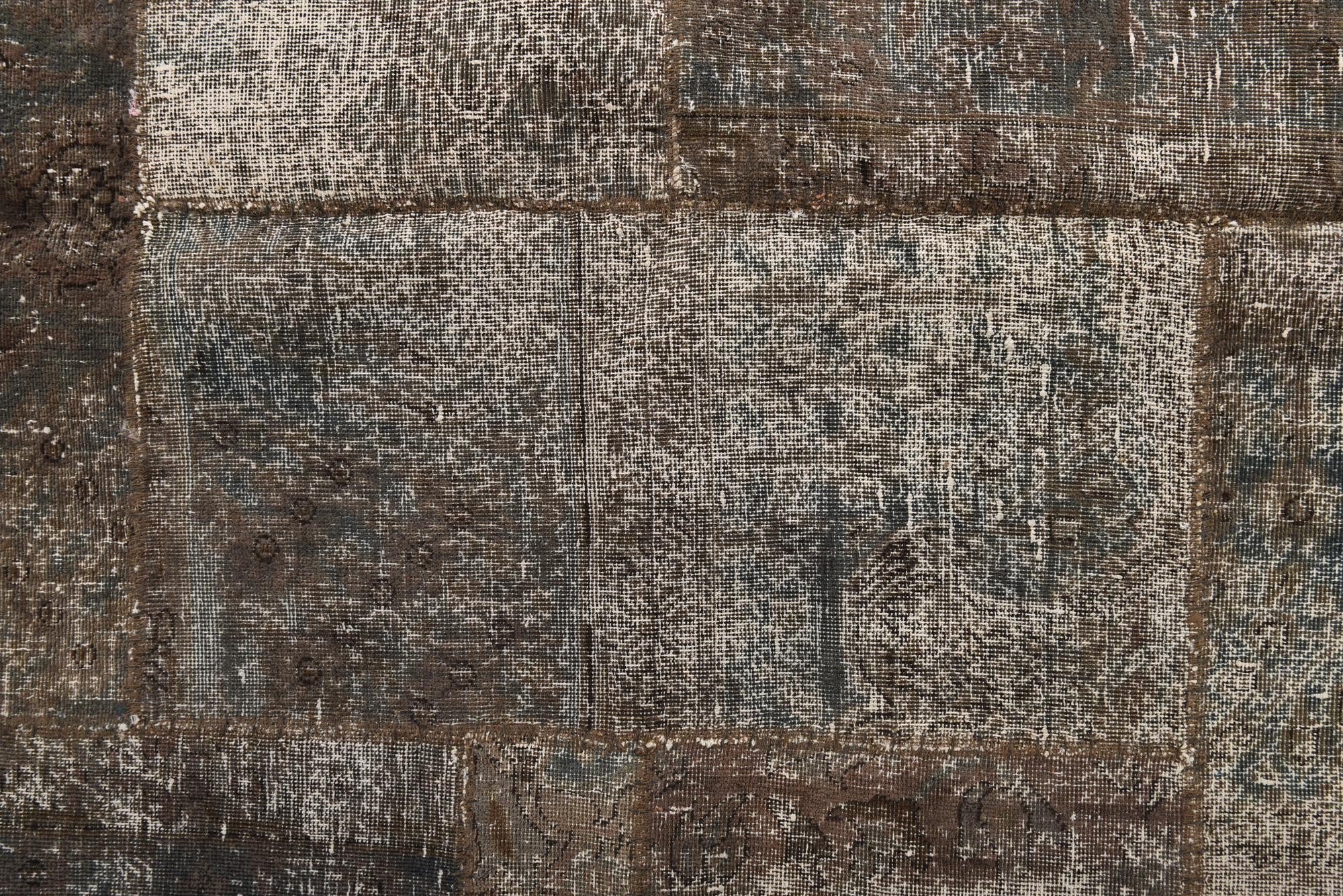 6' 9 x 8' Hand Knotted Ultra Vintage Persian Wool Rug