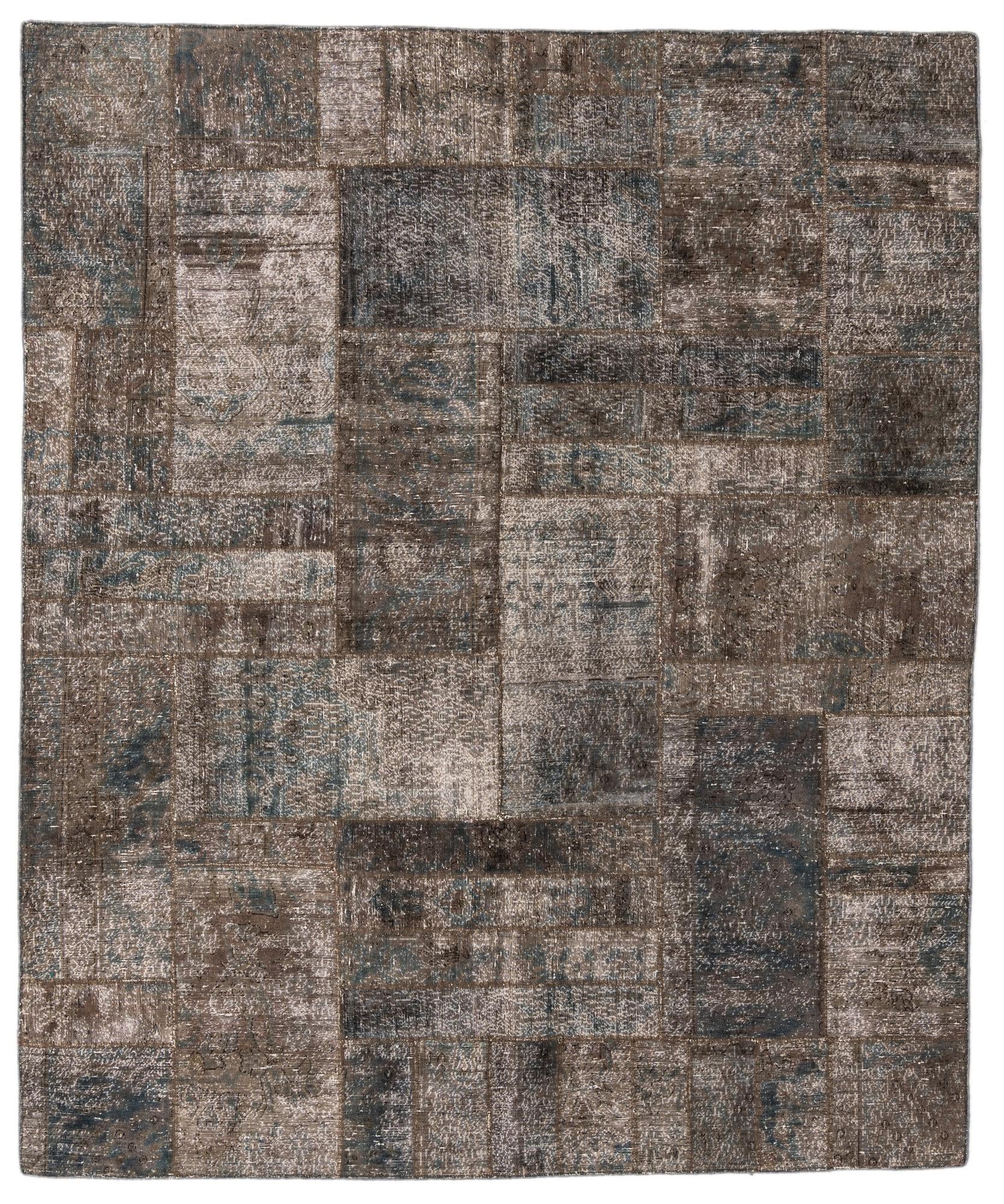 6' 9 x 8' Hand Knotted Ultra Vintage Persian Wool Rug