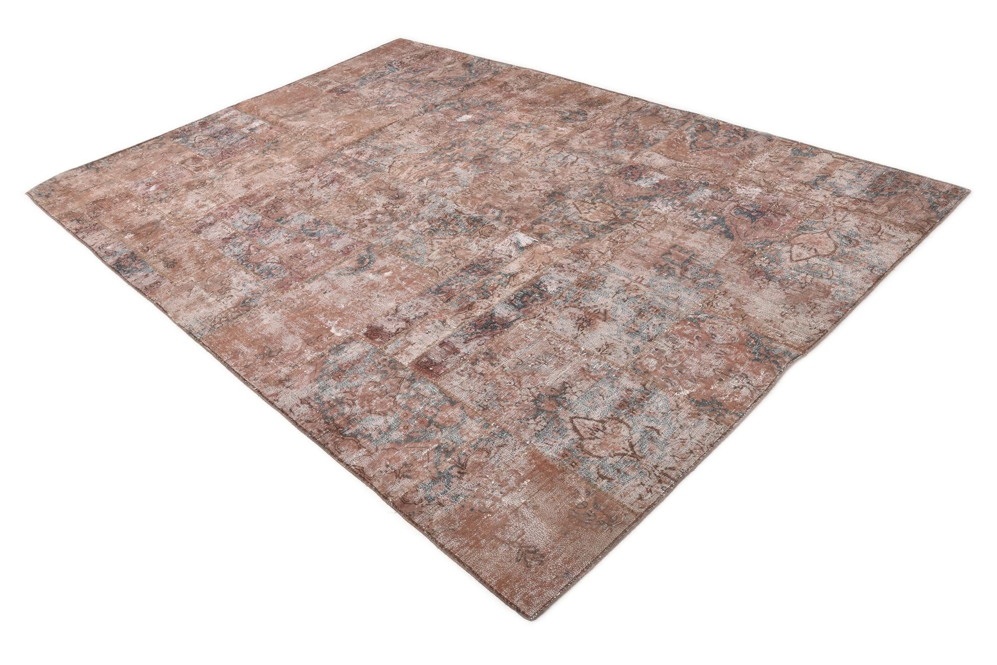 6' 9 x 9' 9 Hand Woven Ultra Vintage Wool Rug
