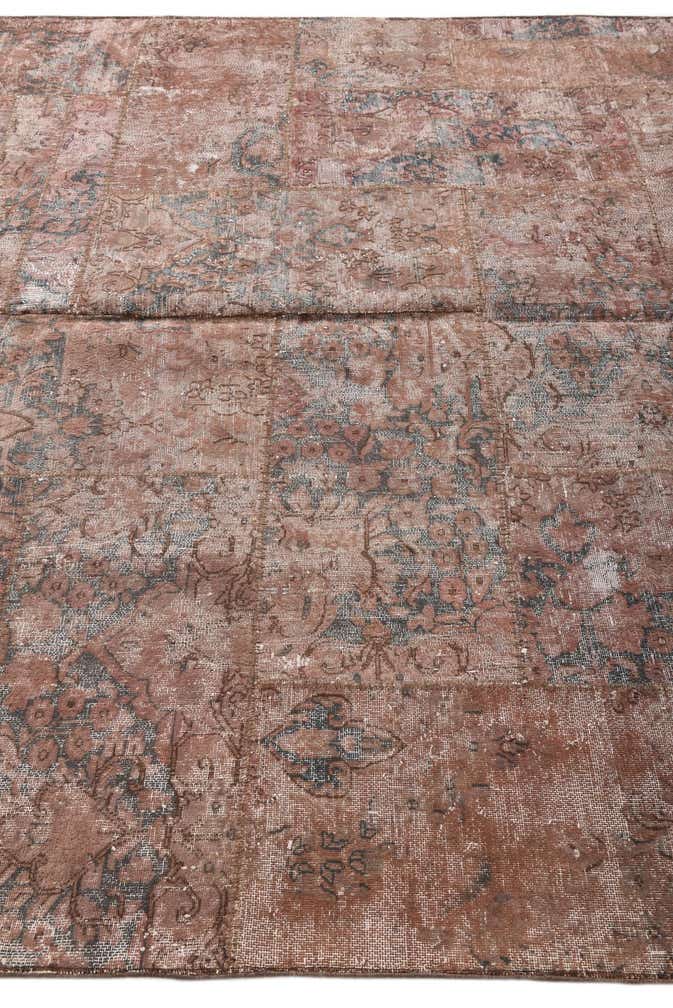 205cm x 295cm Handgewebt Ultra Vintage Wolle Teppich