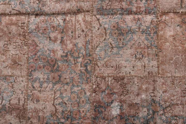 205cm x 295cm Handgewebt Ultra Vintage Wolle Teppich