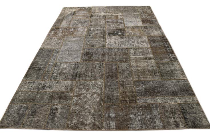 Detail image of 6' 9 x 10' 2 Hand Knotted Ultra Vintage Persian Wool Rug