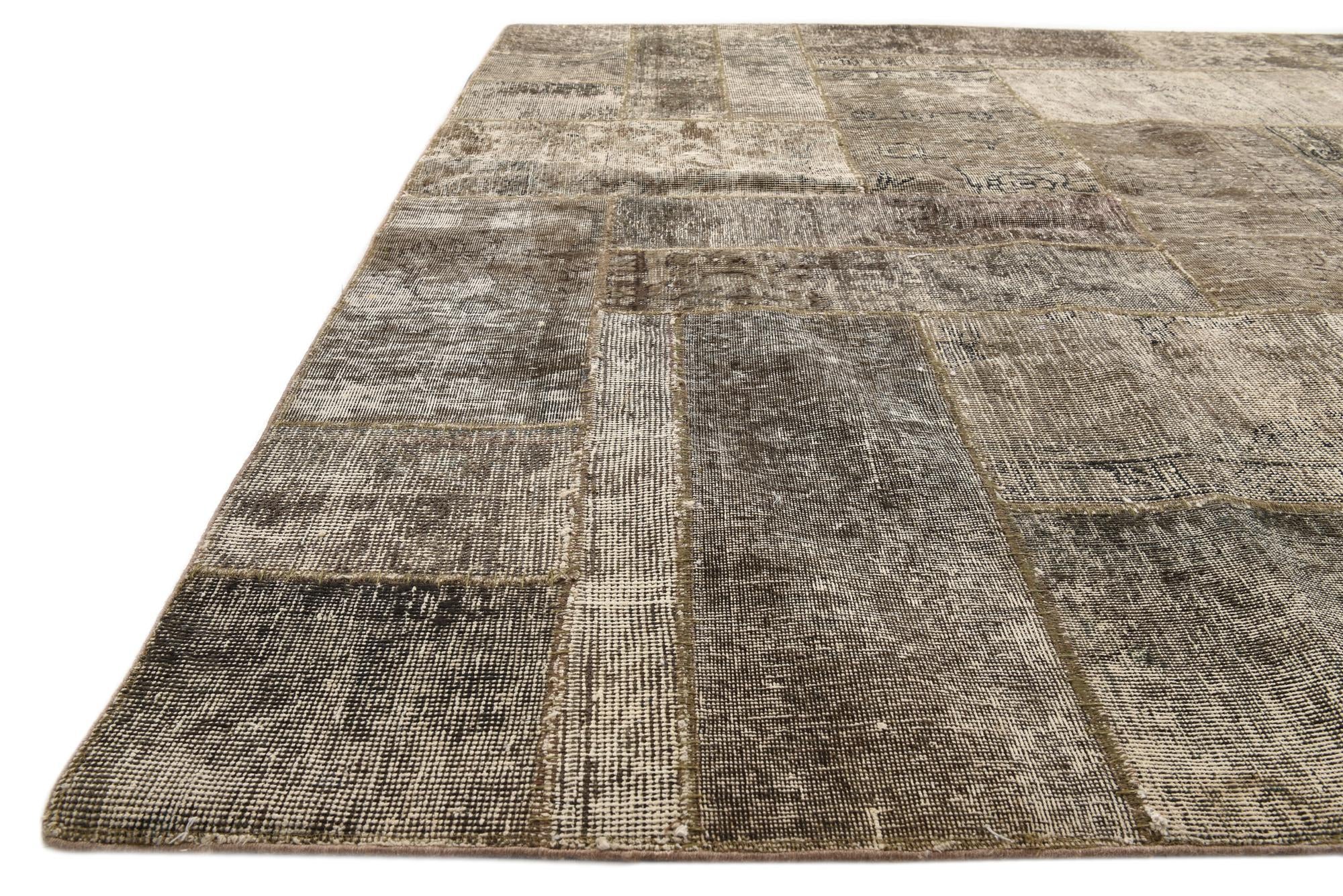 6' 9 x 10' 2 Hand Knotted Ultra Vintage Persian Wool Rug