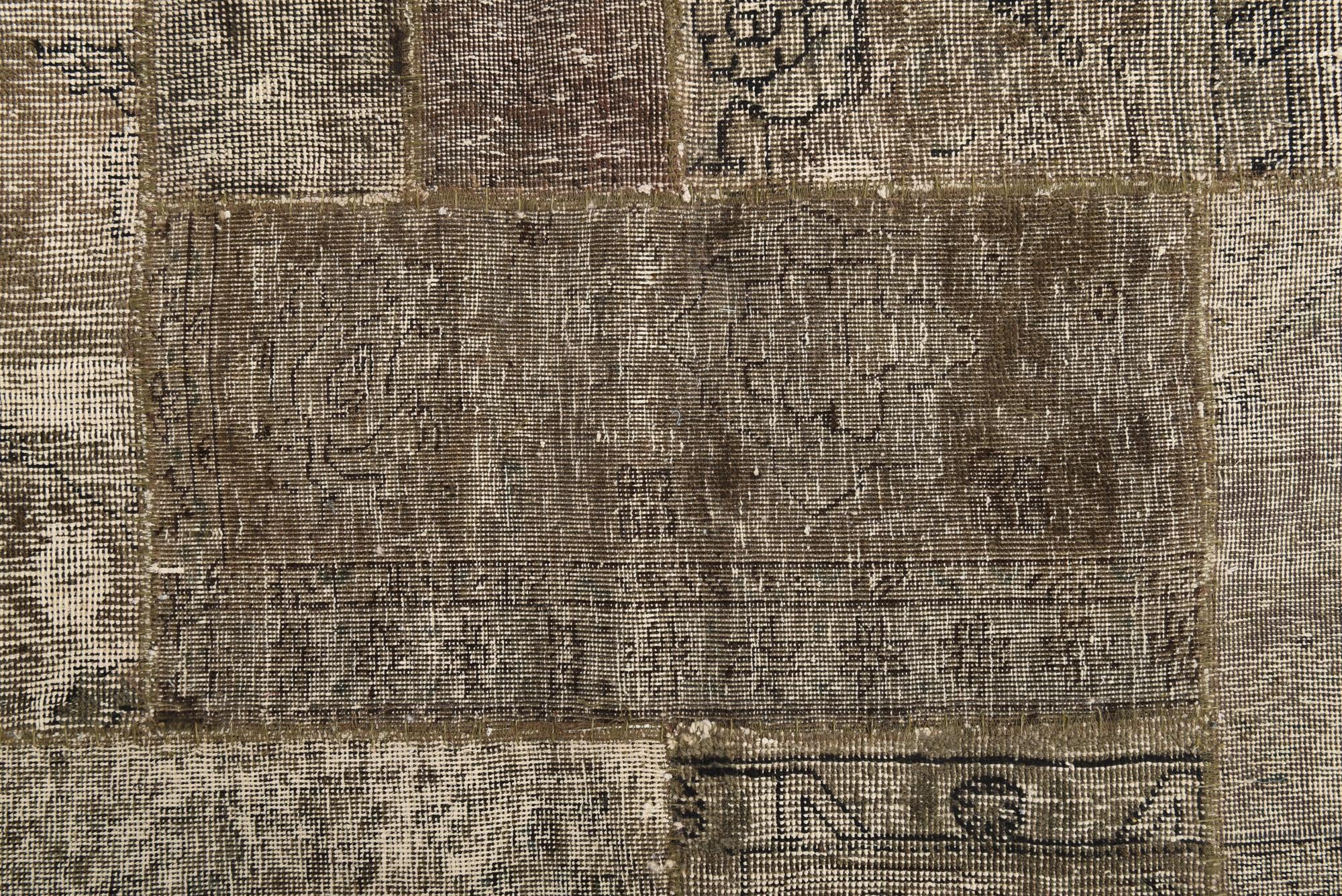 6' 9 x 10' 2 Hand Knotted Ultra Vintage Persian Wool Rug