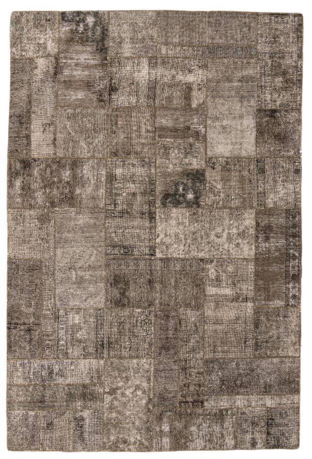 Detail image of 6' 9 x 10' 2 Hand Knotted Ultra Vintage Persian Wool Rug