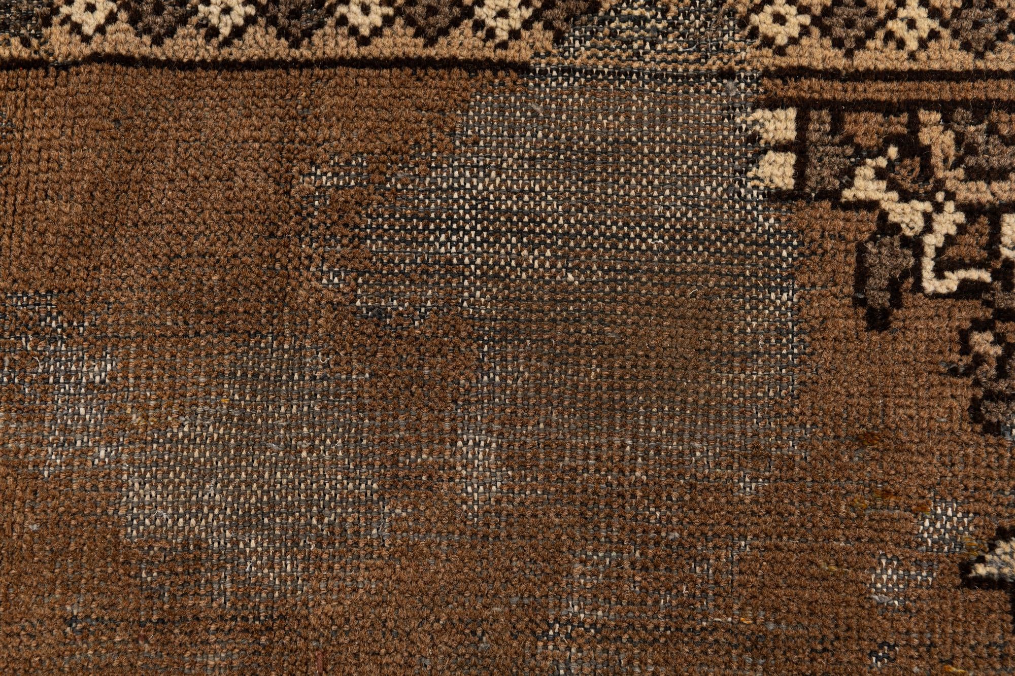 6' 6 x 9' 1 Hand Knotted Ultra Vintage Persian Wool Rug
